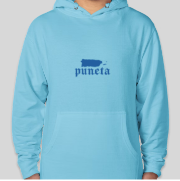 puñeta hoodie azul-on-azul